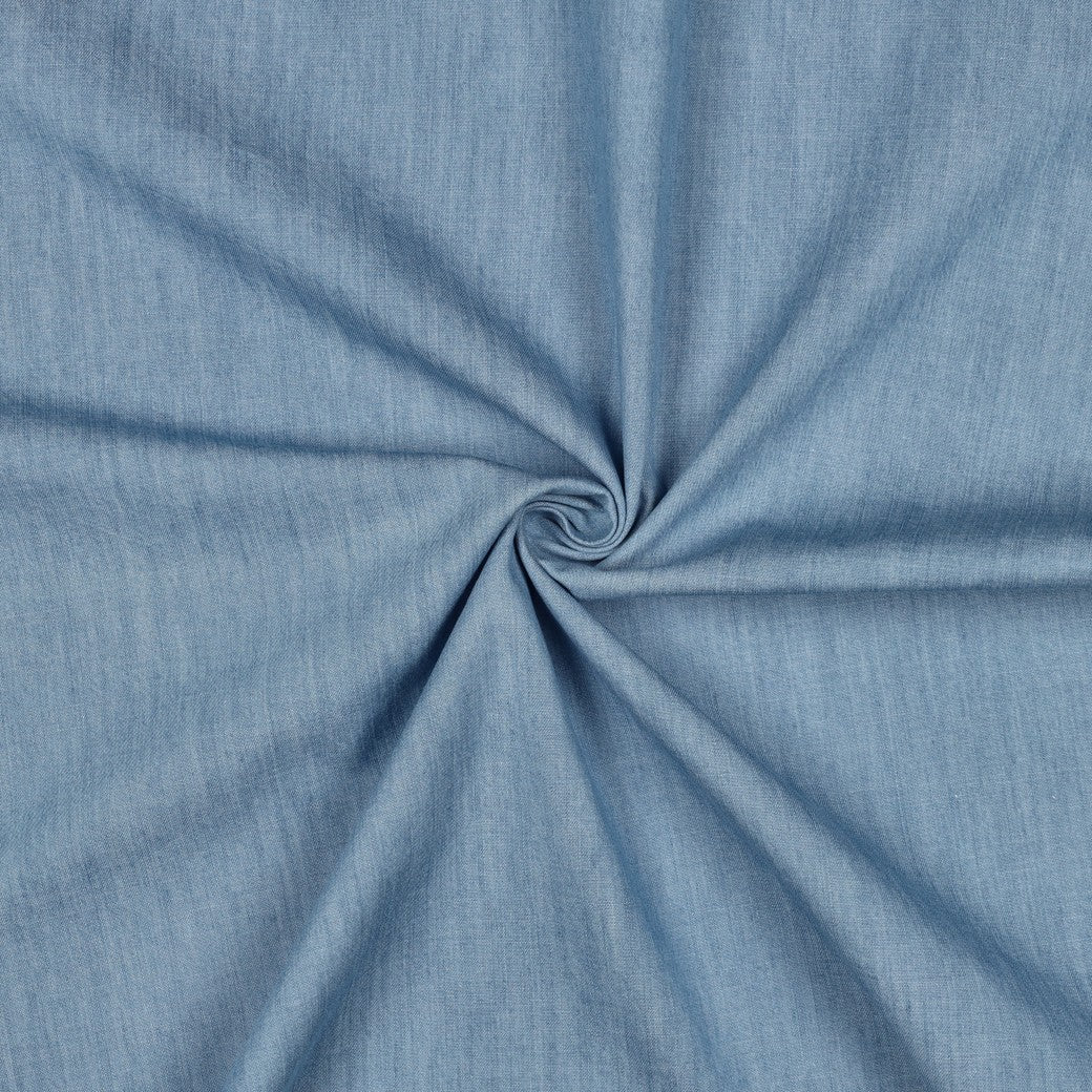 Slub Denim in Indigo Light Blue