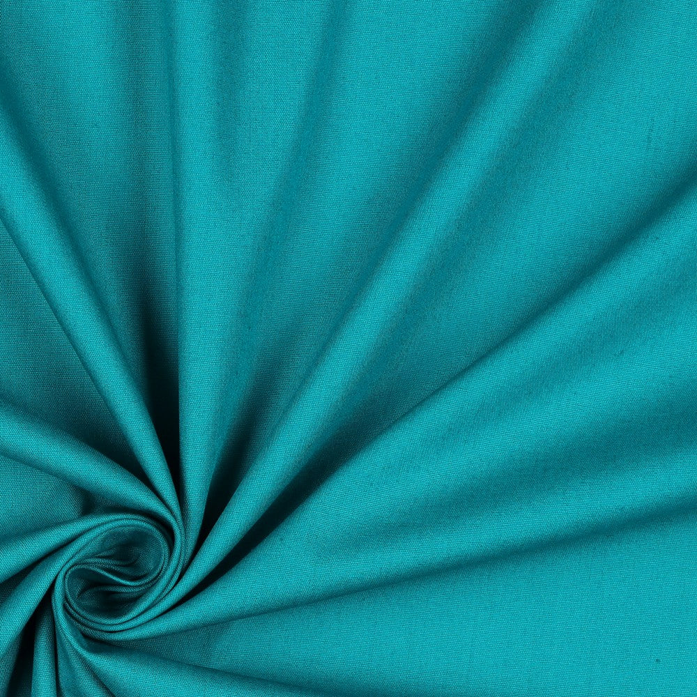Organic Cotton Poplin in Petrol