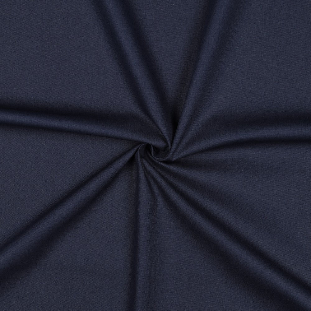 Organic Cotton Poplin in Navy