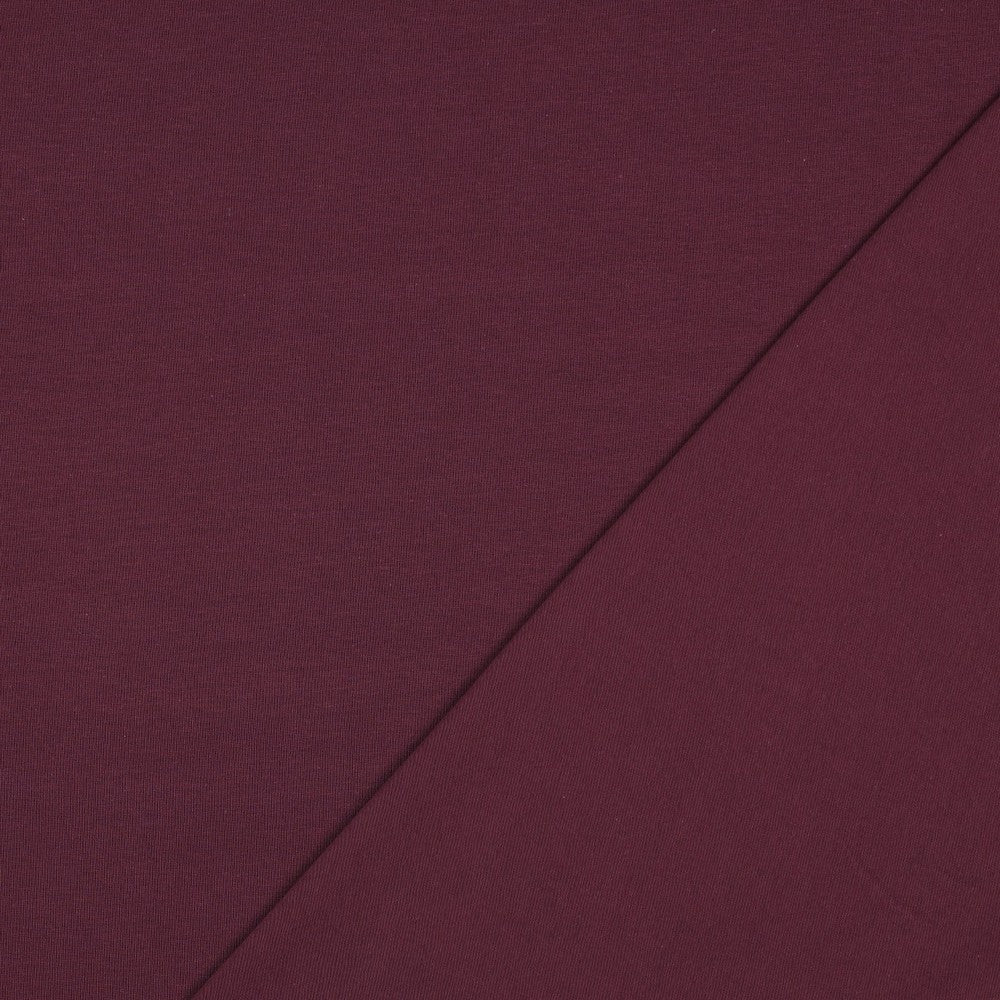 Organic Cotton Jersey in Aubergine