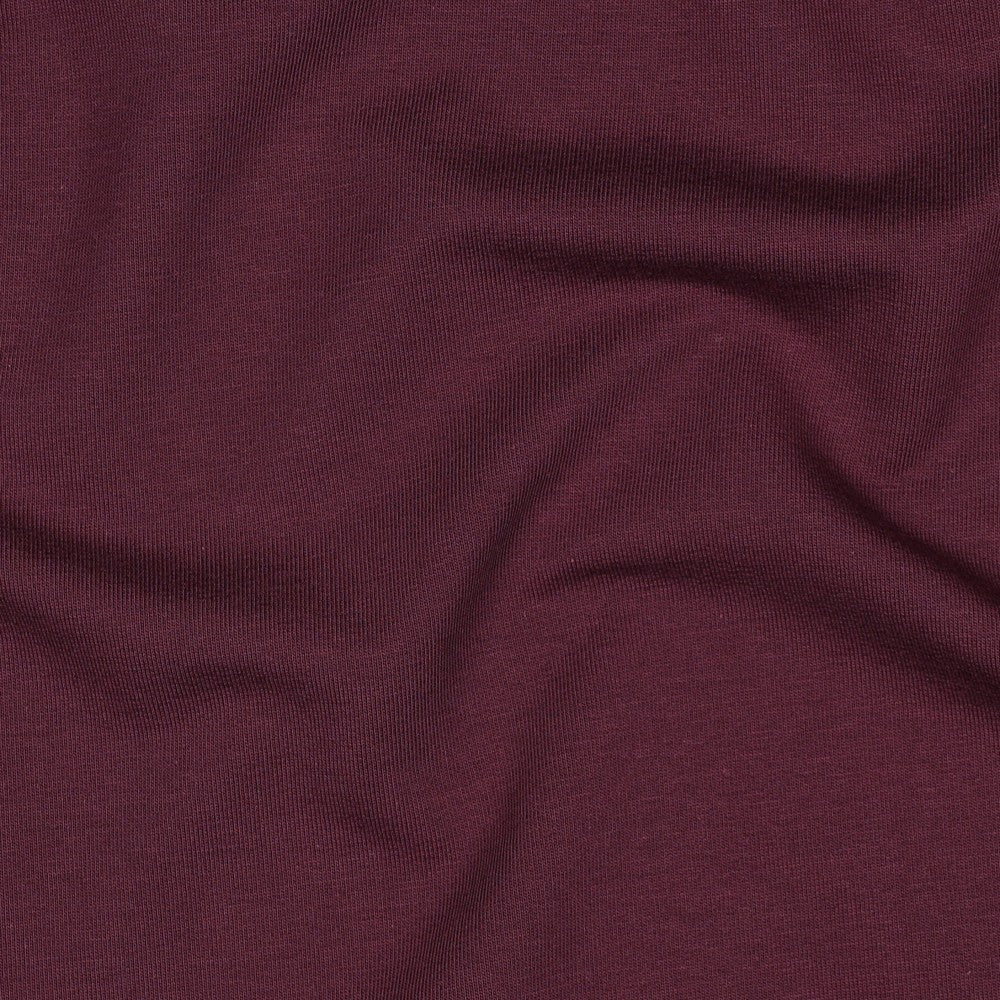 Organic Cotton French Terry in Aubergine