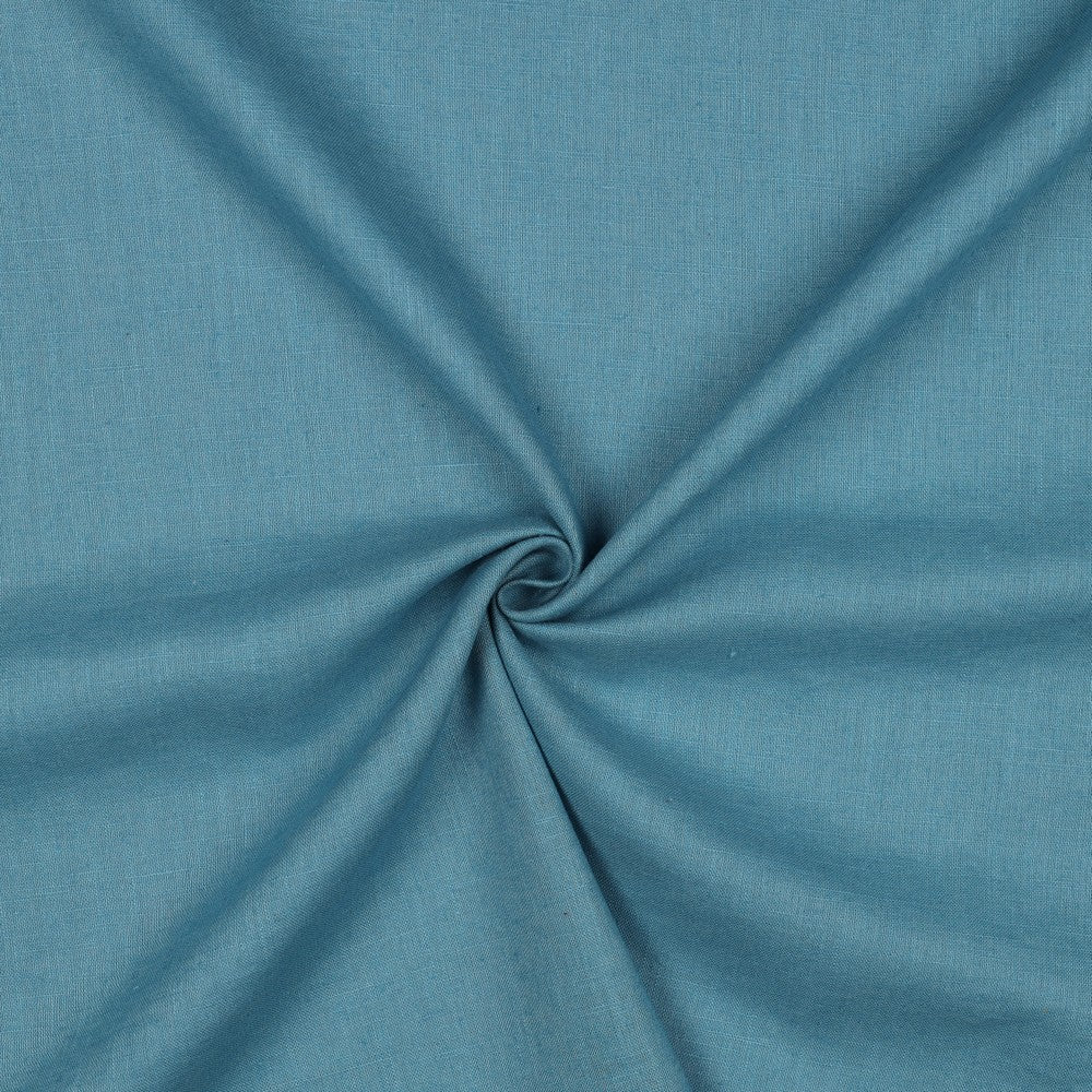 Washed Linen Blend in Light Petrol