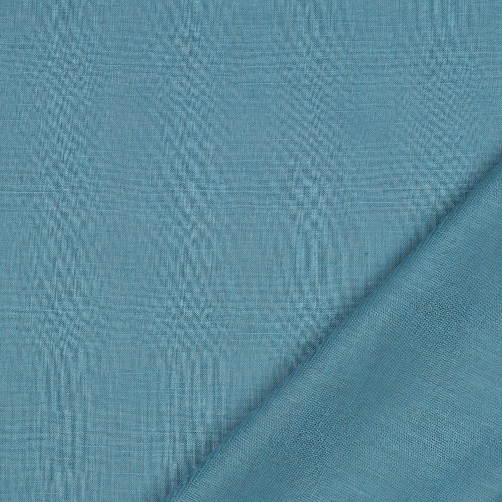 Washed Linen Blend in Light Petrol