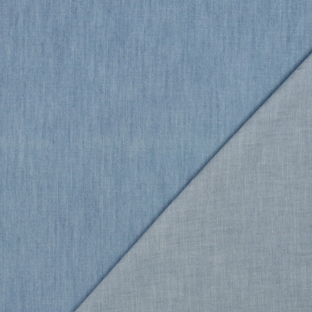 Slub Denim in Indigo Light Blue