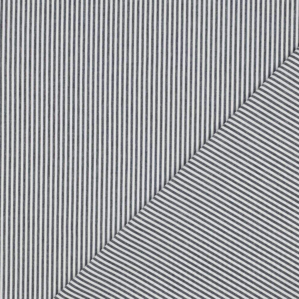 Yarn-Dyed Cotton Stripe in Navy