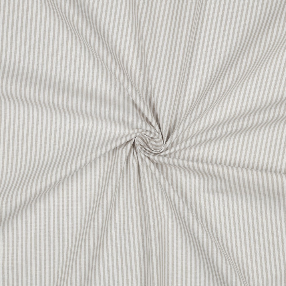 Yarn-Dyed Cotton Stripe in Sand