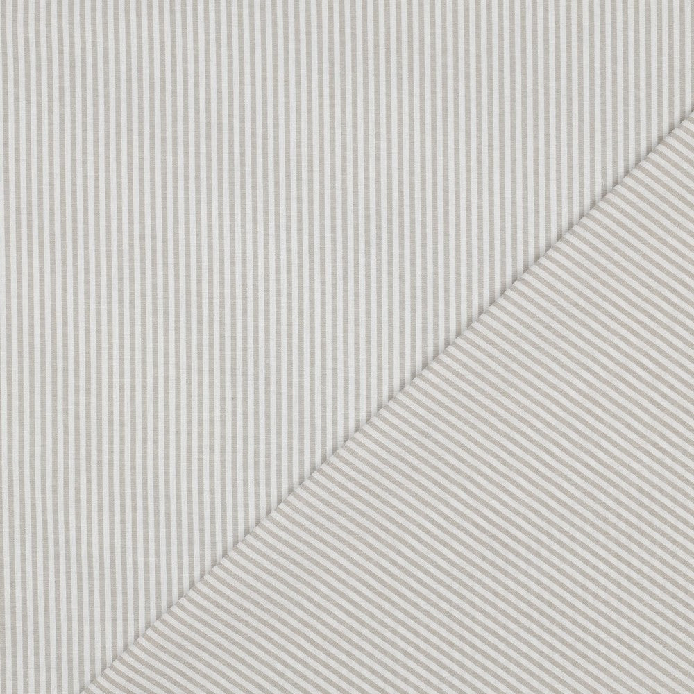 Yarn-Dyed Cotton Stripe in Sand
