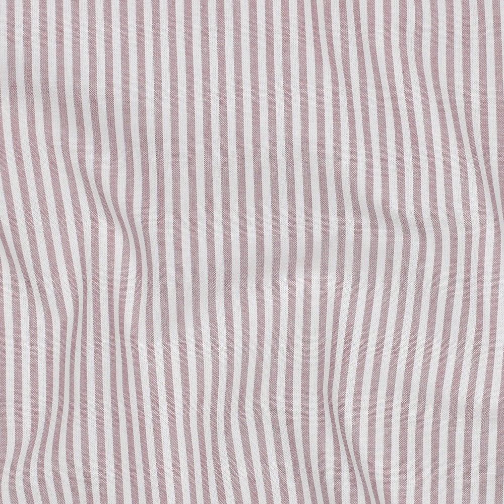 Yarn-Dyed Cotton Stripe in Mauve