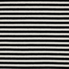 Striped Cotton Rib Knit in Black