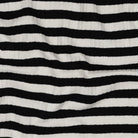 Striped Cotton Rib Knit in Black