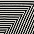 Striped Cotton Rib Knit in Black
