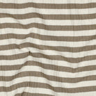 Striped Cotton Rib Knit in Sand