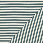 Striped Cotton Rib Knit in Petrol