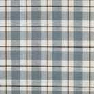 Linen Viscose Check in Old Blue
