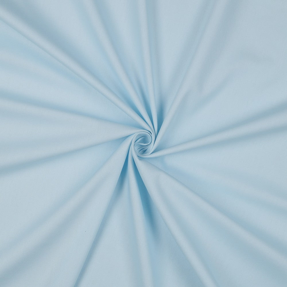 Organic Cotton Poplin in Light Blue