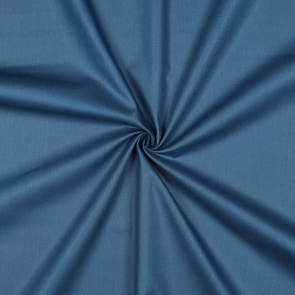 Organic Cotton Poplin in Jeans