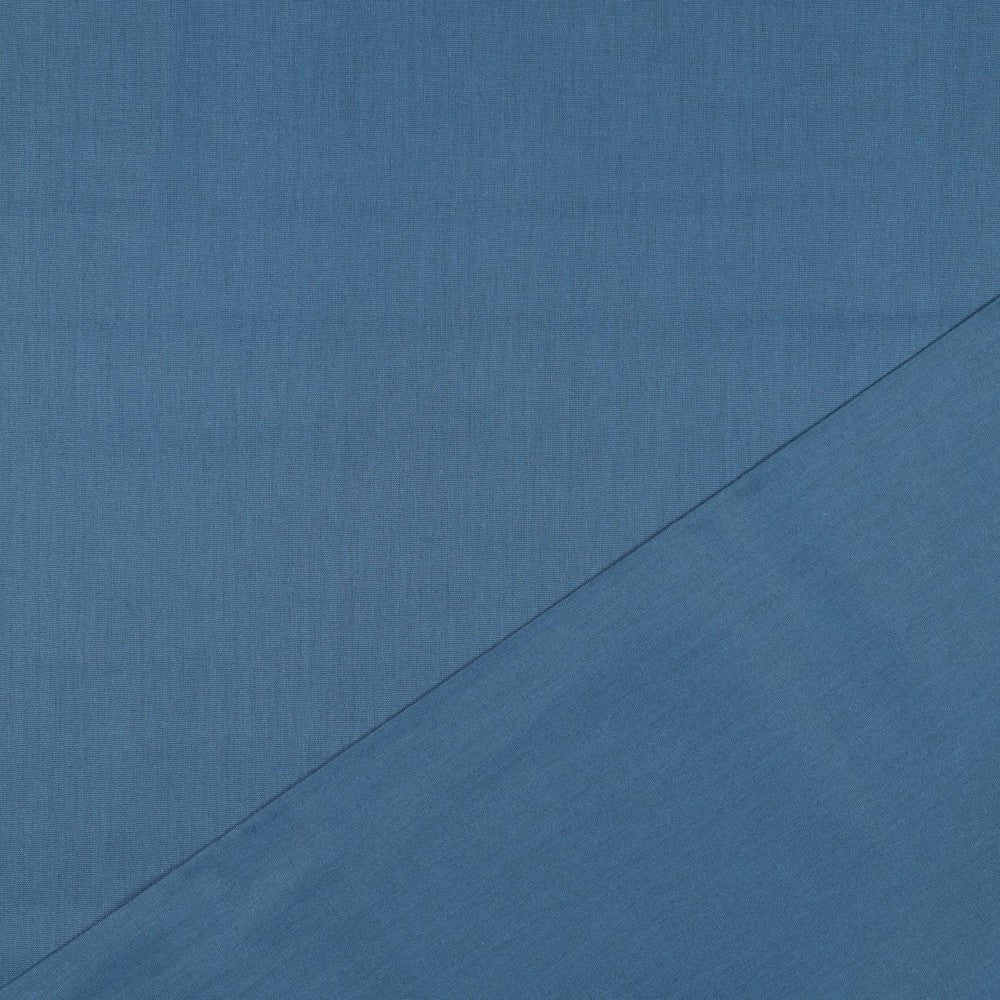 Organic Cotton Poplin in Jeans