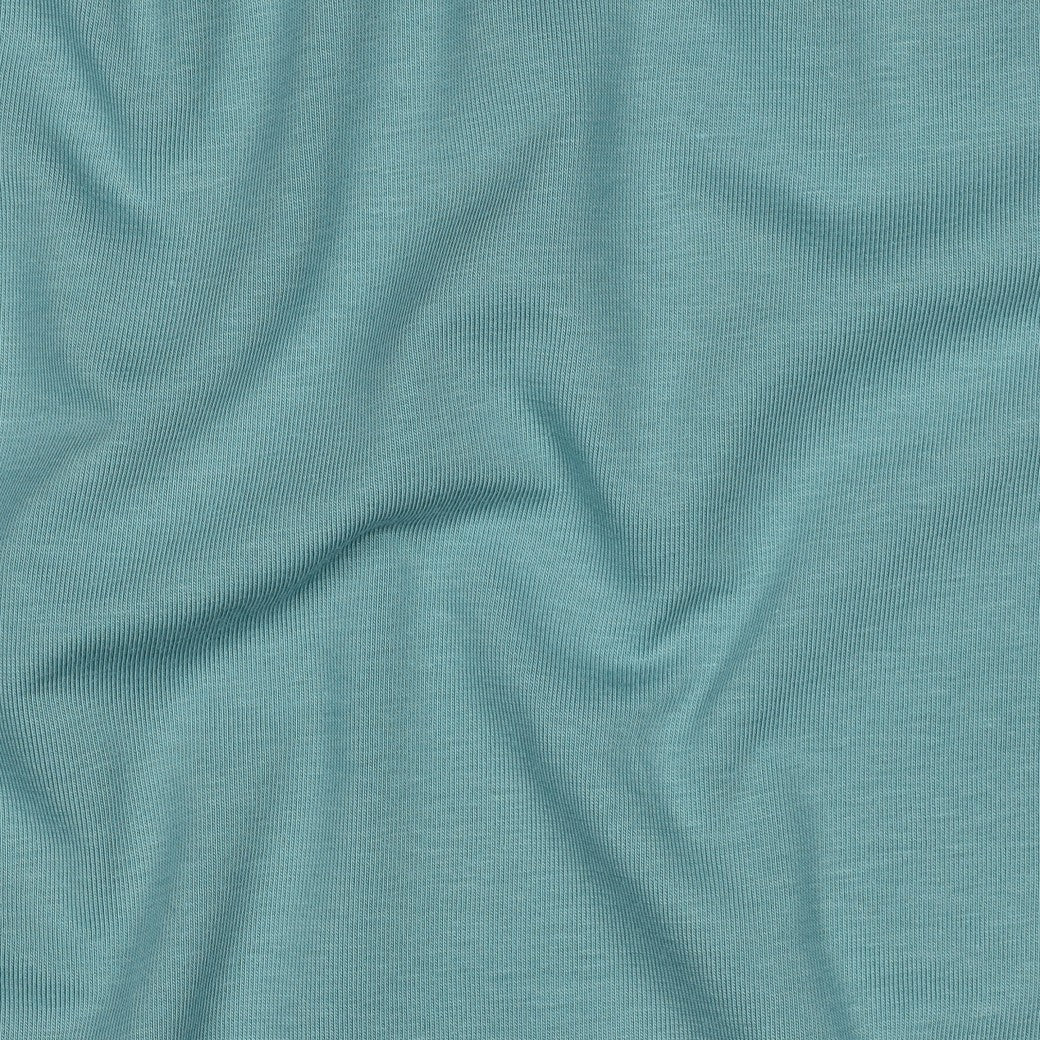 Organic Cotton Jersey in Dark Aqua