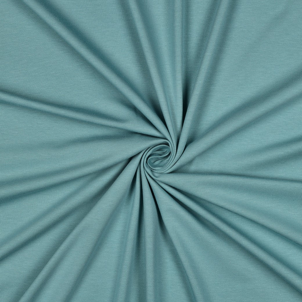 Organic Cotton Jersey in Dark Aqua