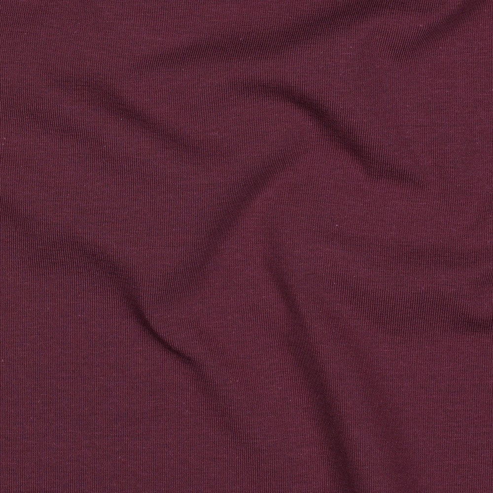 Organic Cotton Jersey in Aubergine