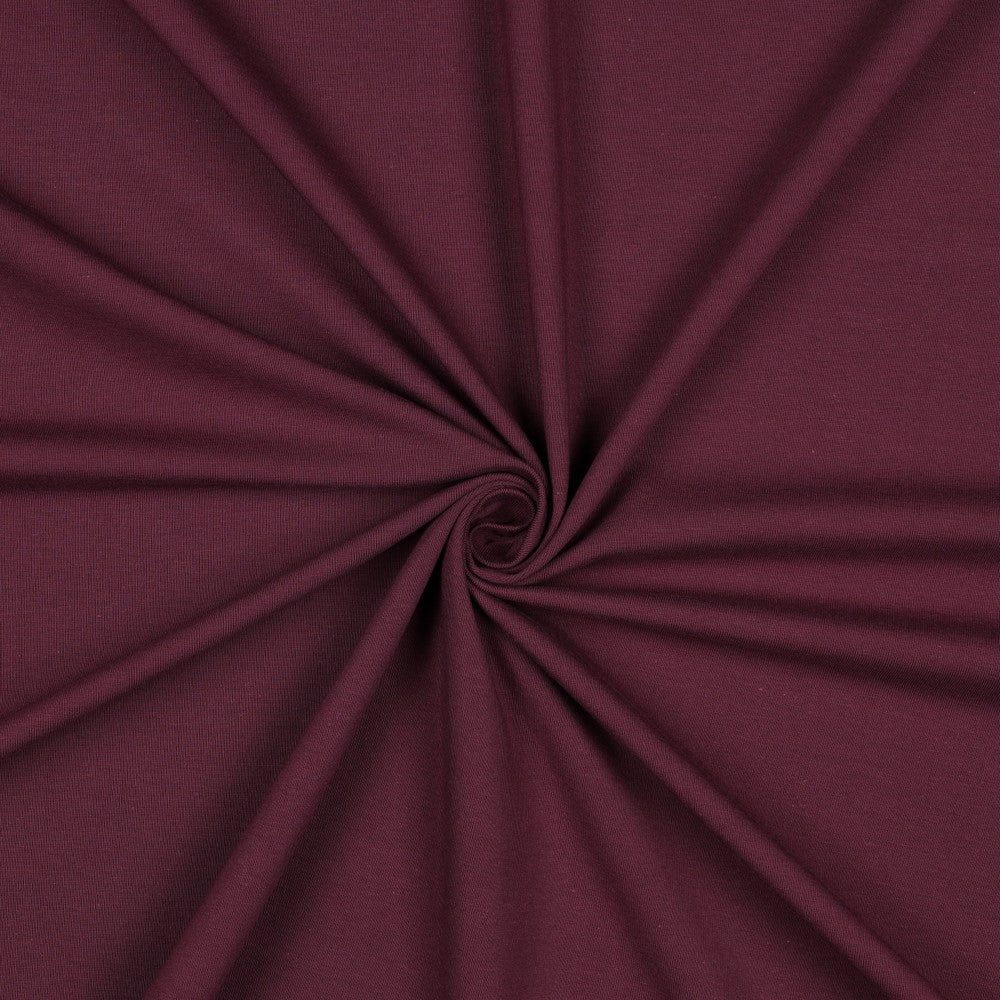 Organic Cotton Jersey in Aubergine