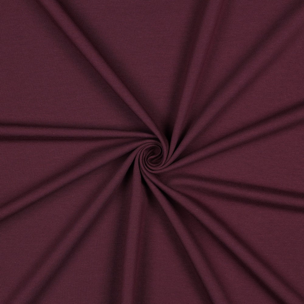 Organic Cotton French Terry in Aubergine