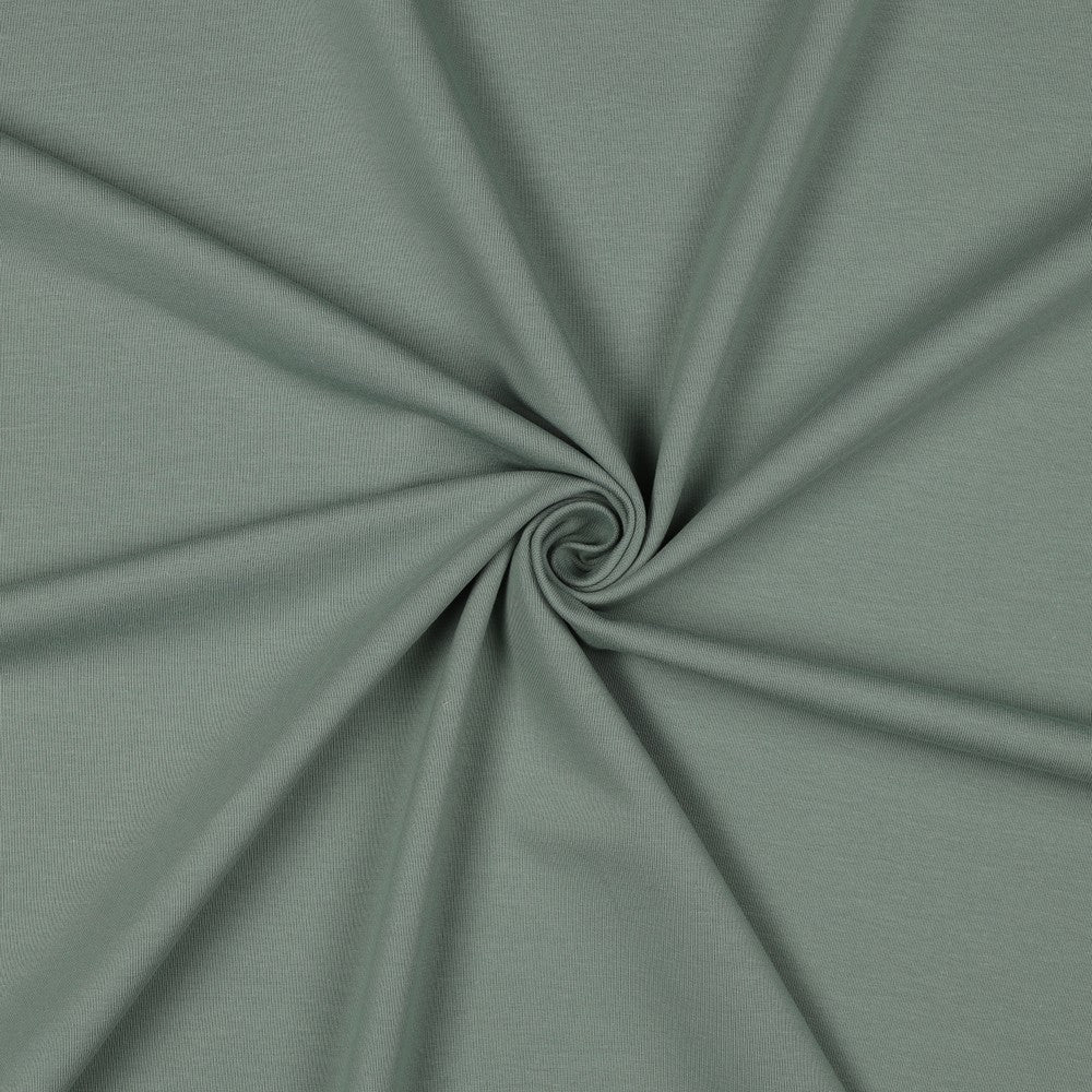 Organic Cotton French Terry in Dark Mint