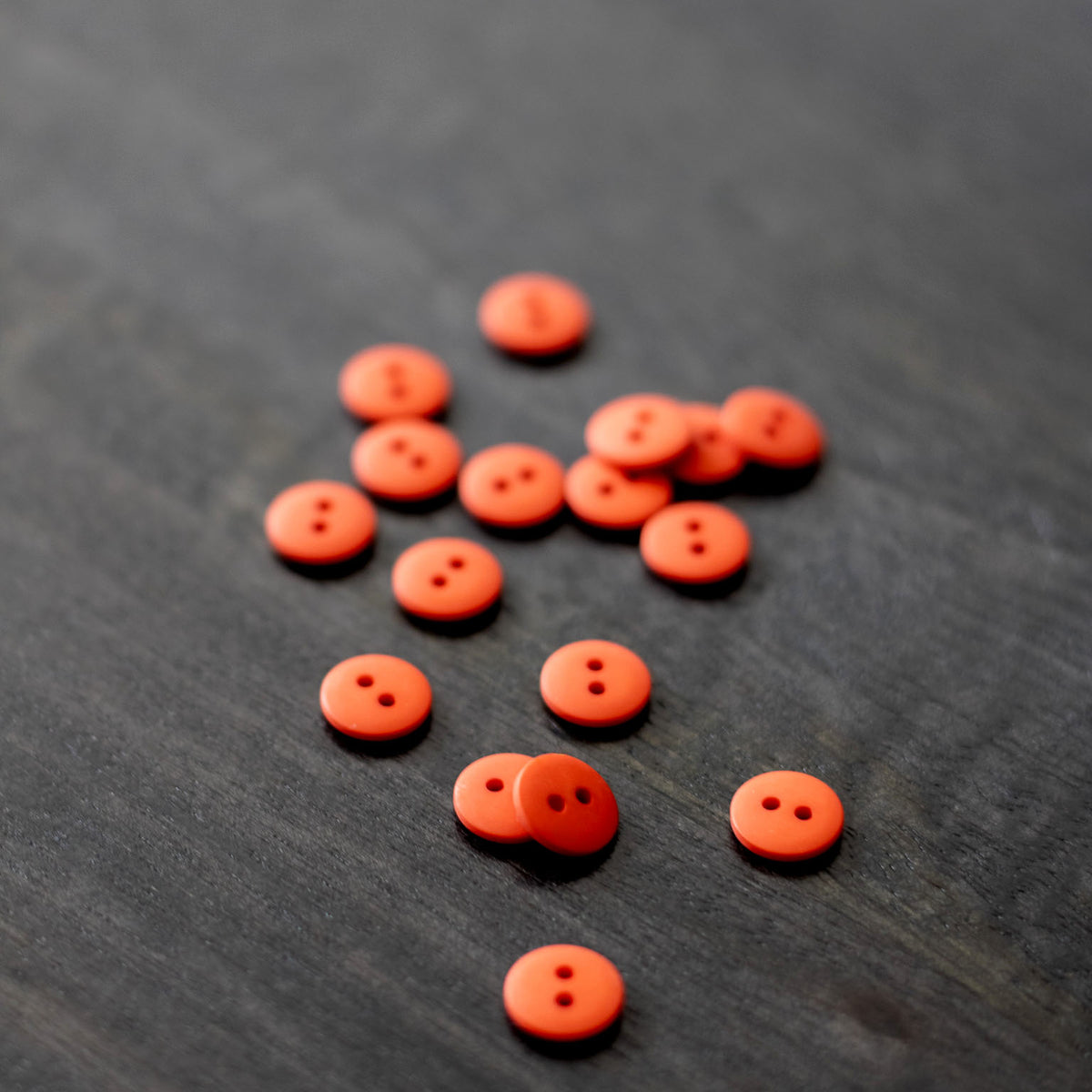 Classic Matte Buttons in Tangerine - 10 mm | Atelier Brunette – Fringe ...