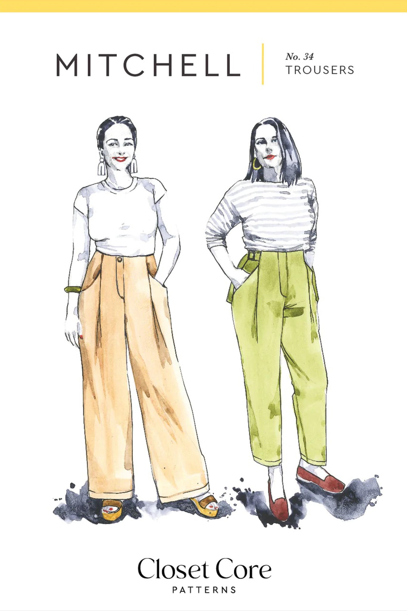 LÉREN Structured Wide Trousers Mサイズ Wide Leg Pleated Trousers with Buckle Detail