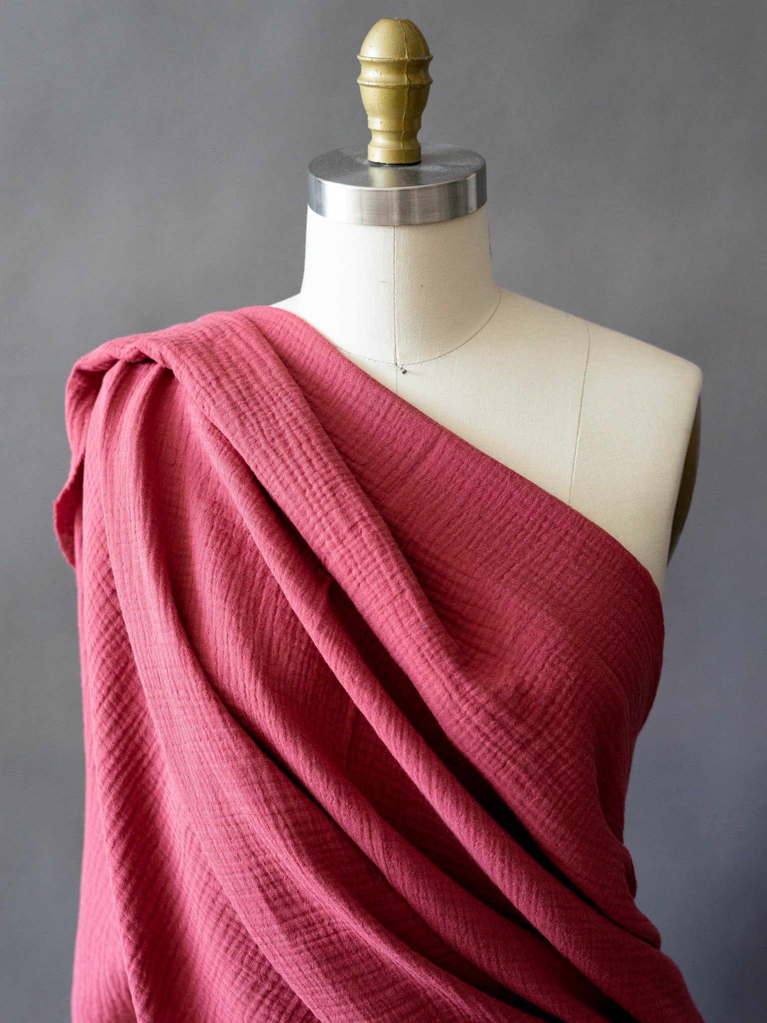 Organic Cotton Double Gauze - Cactus Rose Organic Cotton Double Gauze - Cactus Rose