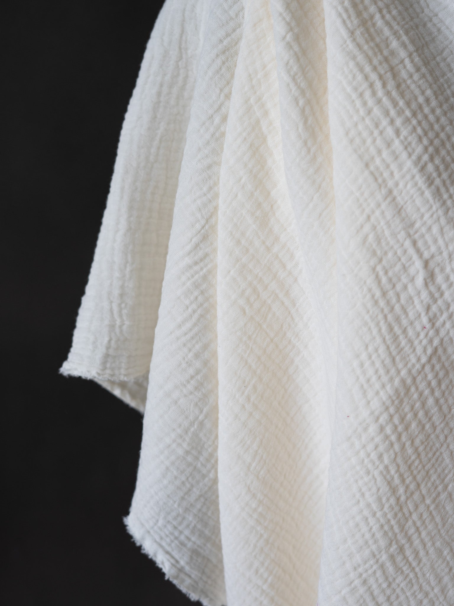 Organic Cotton Double Gauze - Ivory Organic Cotton Double Gauze - Ivory