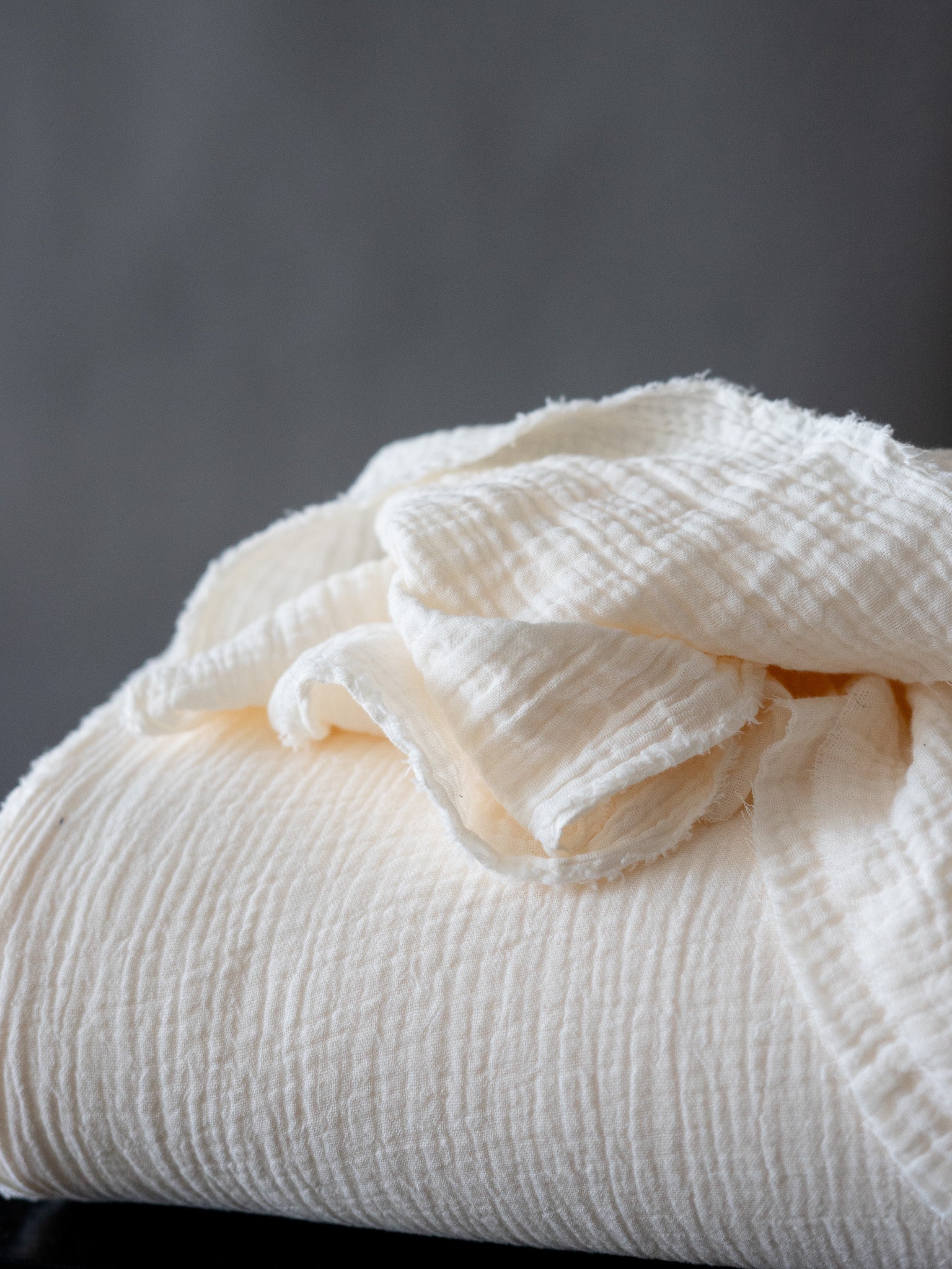 Organic Cotton Double Gauze - Ivory Organic Cotton Double Gauze - Ivory
