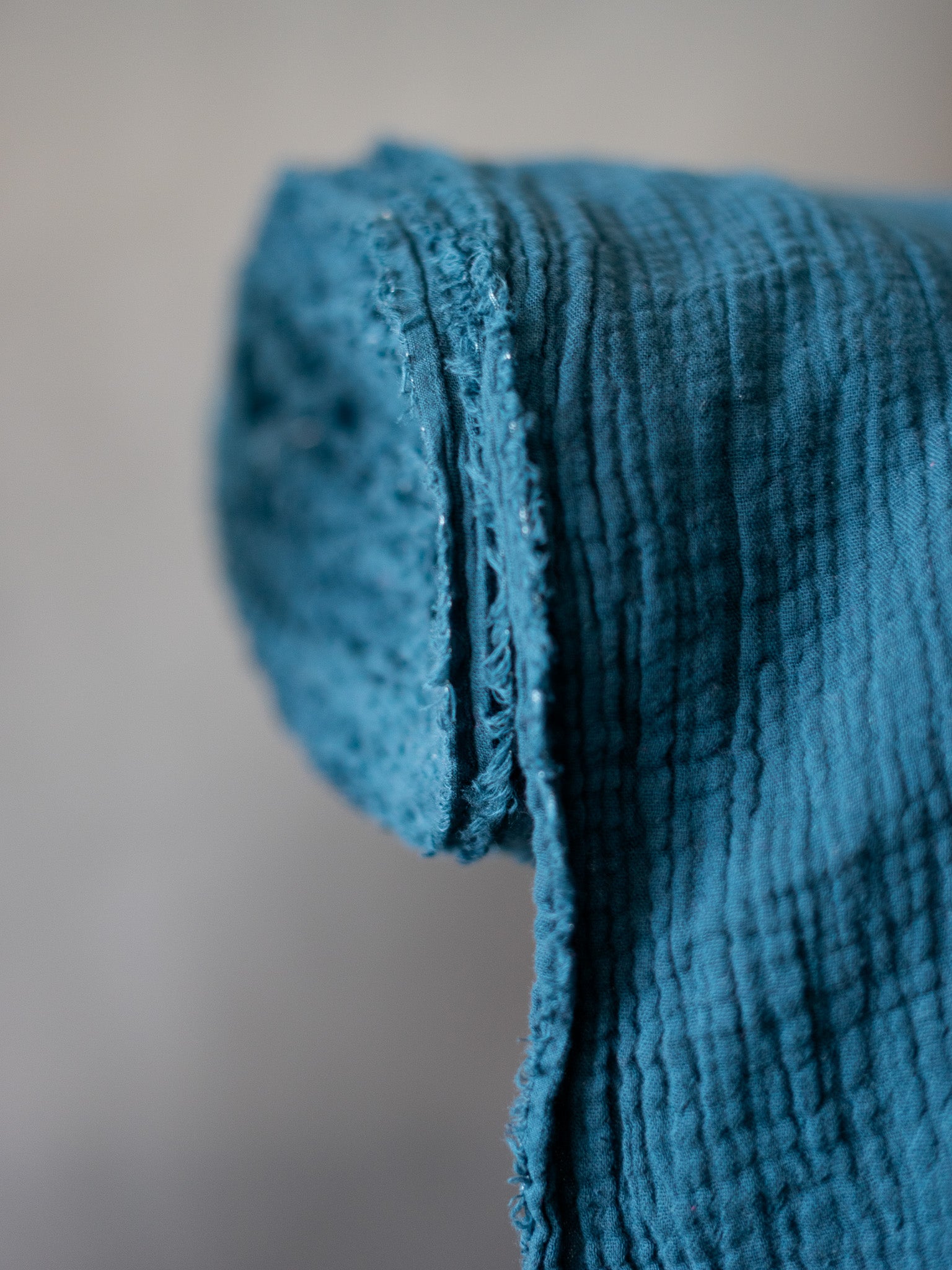 Organic Cotton Double Gauze - Lagoon Organic Cotton Double Gauze - Lagoon
