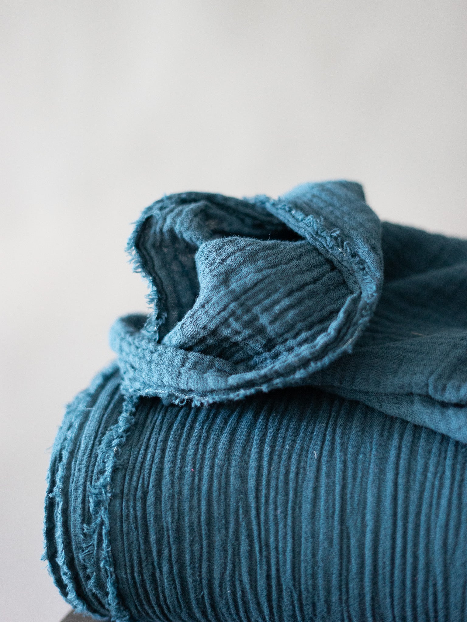 Organic Cotton Double Gauze - Lagoon Organic Cotton Double Gauze - Lagoon