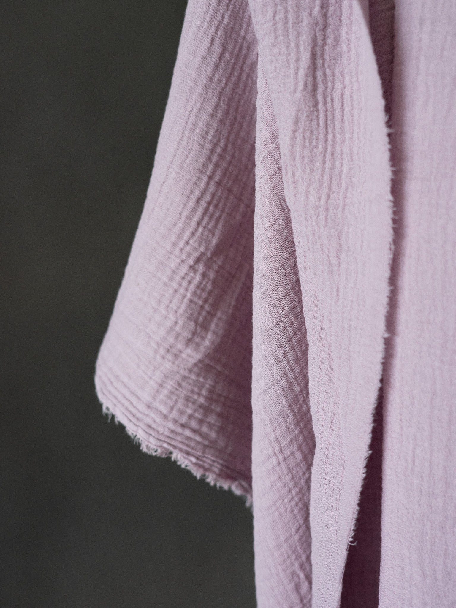 Organic Cotton Double Gauze - Lilac Organic Cotton Double Gauze - Lilac